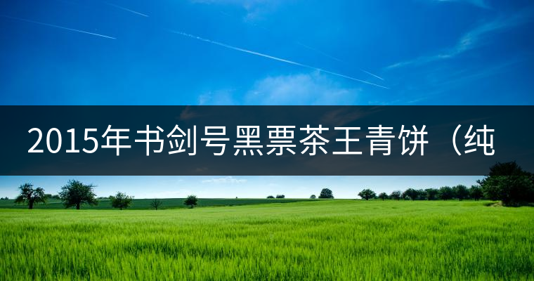2015年書(shū)劍號(hào)黑票茶王青餅(純鈞)上市 2015年書(shū)劍號(hào)黑票茶王青餅(純鈞)上市