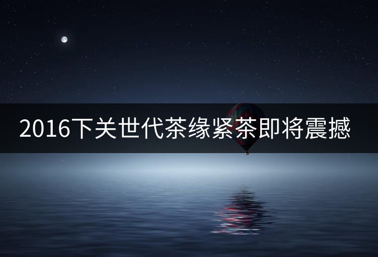 2016下關(guān)世代茶緣緊茶即將震撼上市