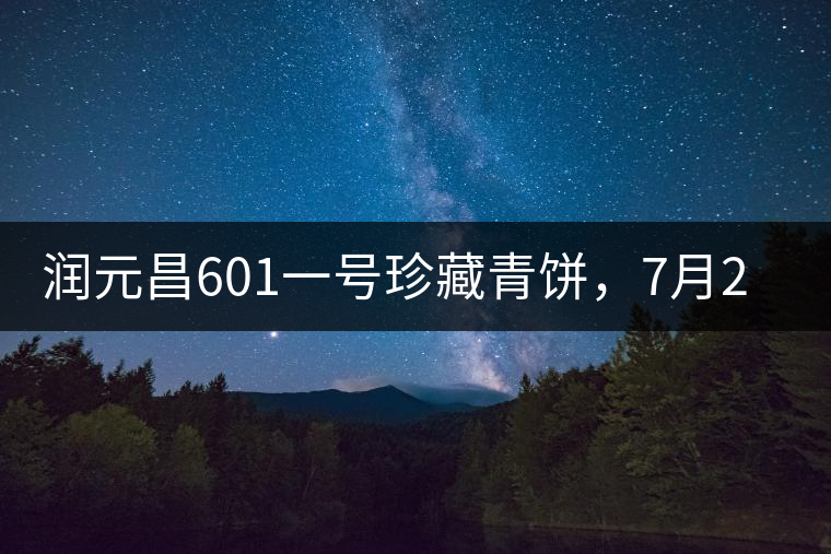 潤元昌601一號(hào)珍藏青餅，7月28日清涼上市