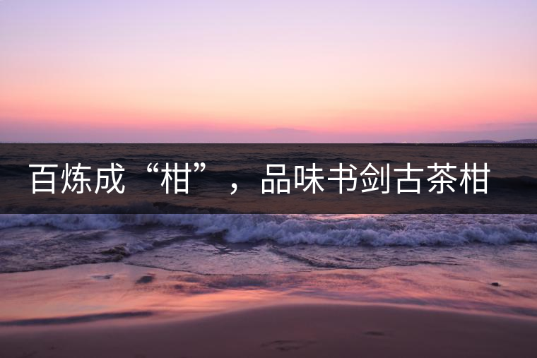 百煉成“柑”，品味書劍古茶柑普茶