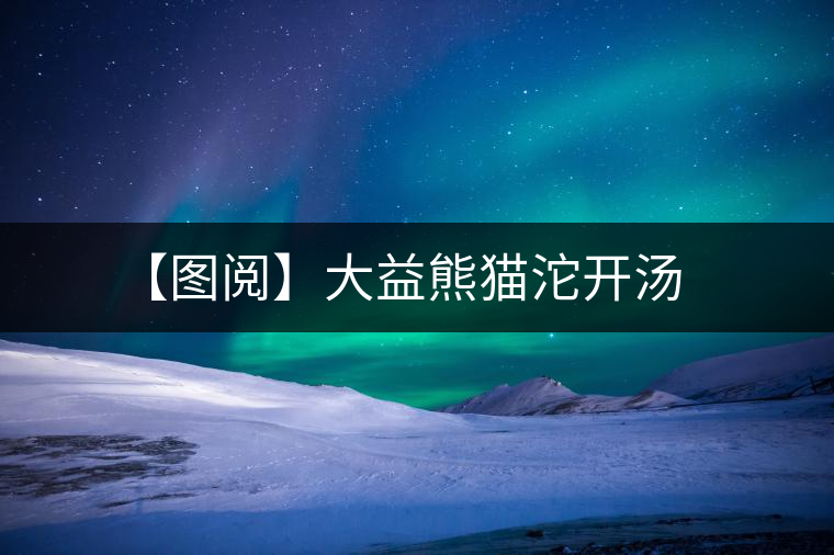 【圖閱】大益熊貓沱開(kāi)湯