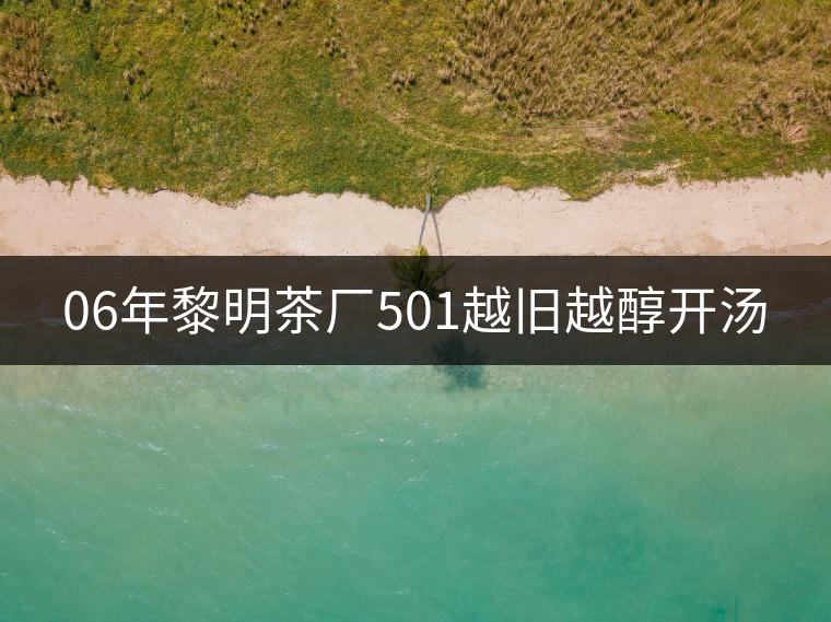 06年黎明茶廠501越舊越醇開湯