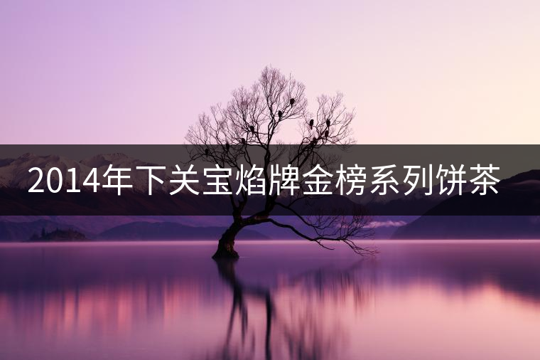 2014年下關(guān)寶焰牌金榜系列餅茶開湯 2014年下關(guān)寶焰牌金榜系列餅茶開湯