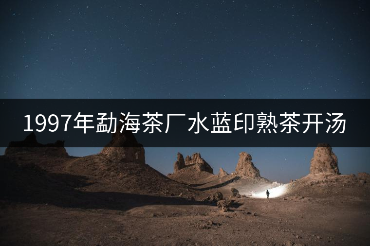 1997年勐海茶廠水藍(lán)印熟茶開(kāi)湯 1997年勐海茶廠水藍(lán)印熟茶開(kāi)湯