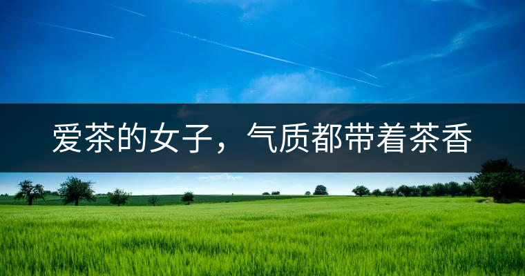 愛(ài)茶的女子，氣質(zhì)都帶著茶香