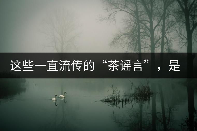 這些一直流傳的“茶謠言”，是時候知道真相了