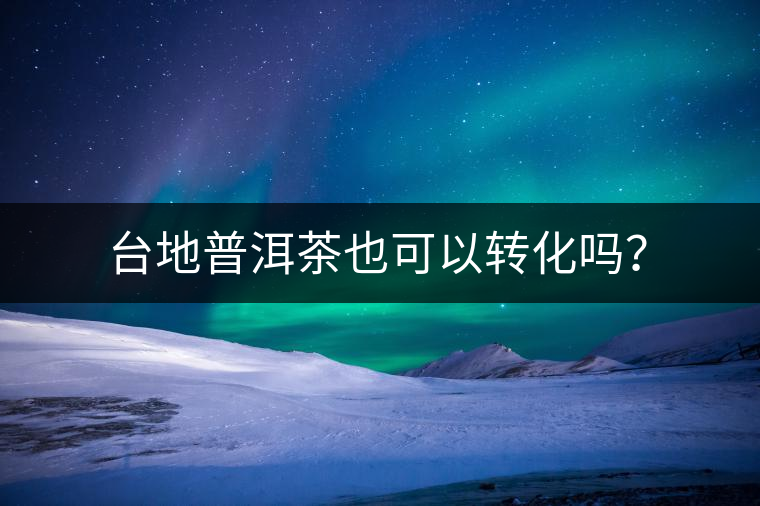 臺(tái)地普洱茶也可以轉(zhuǎn)化嗎？