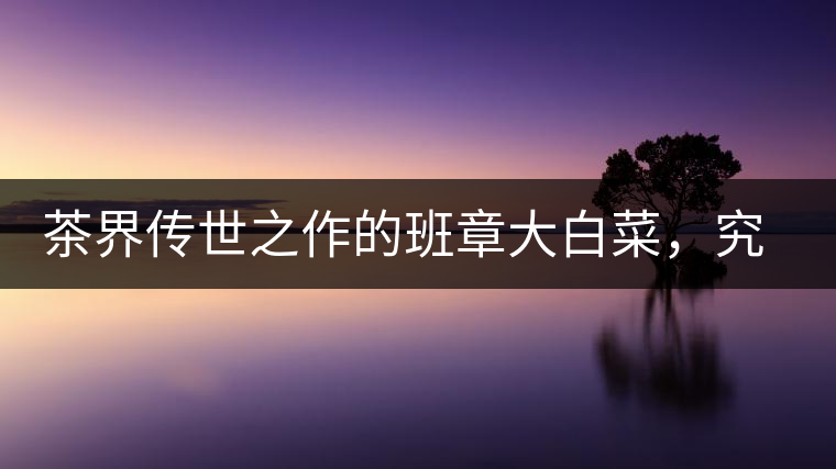 茶界傳世之作的班章大白菜，究竟有什么大來頭？
