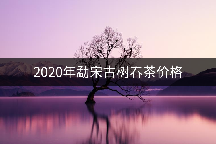 2020年勐宋古樹春茶價(jià)格