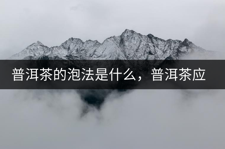 普洱茶的泡法是什么，普洱茶應(yīng)該怎么泡？