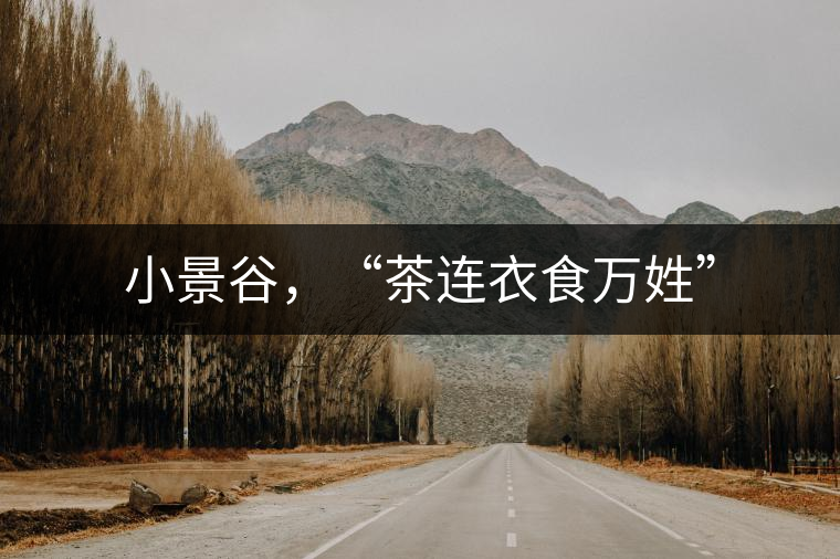 小景谷，“茶連衣食萬姓”