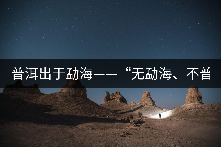 普洱出于勐?！盁o勐海、不普洱”