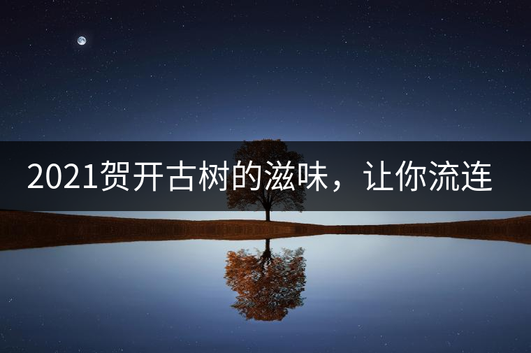 2021賀開古樹的滋味，讓你流連忘返
