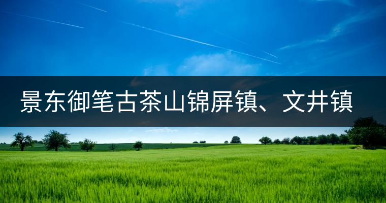景東御筆古茶山錦屏鎮(zhèn)、文井鎮(zhèn)普洱茶口感特點(diǎn)