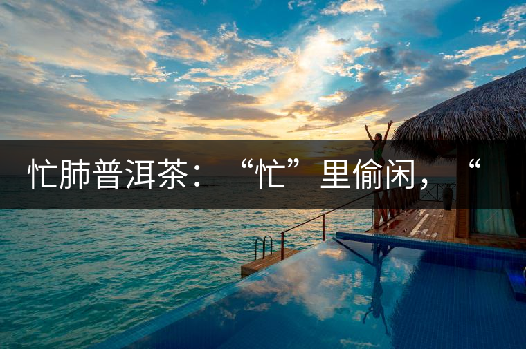 忙肺普洱茶：“忙”里偷閑，“肺”寧靜無以致遠！