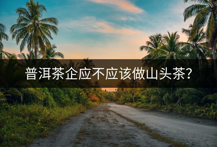 普洱茶企應不應該做山頭茶？