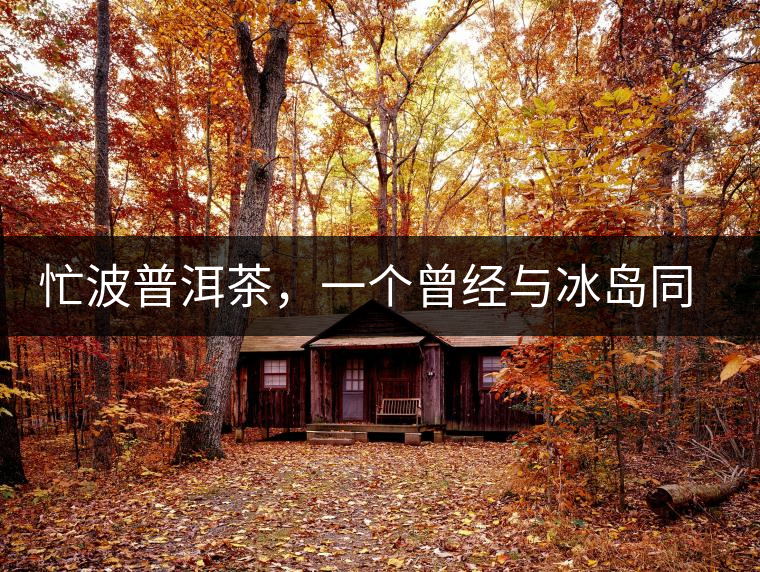 忙波普洱茶，一個(gè)曾經(jīng)與冰島同樣有名的地方