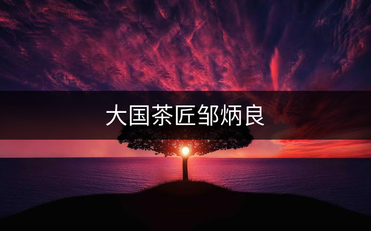 大國茶匠鄒炳良 大國茶匠鄒炳良