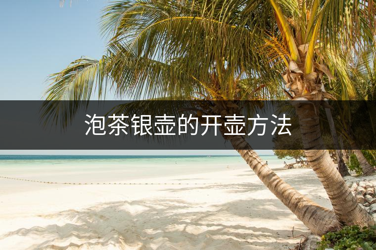 泡茶銀壺的開壺方法
