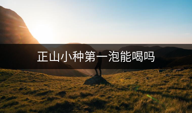 正山小種第一泡能喝嗎