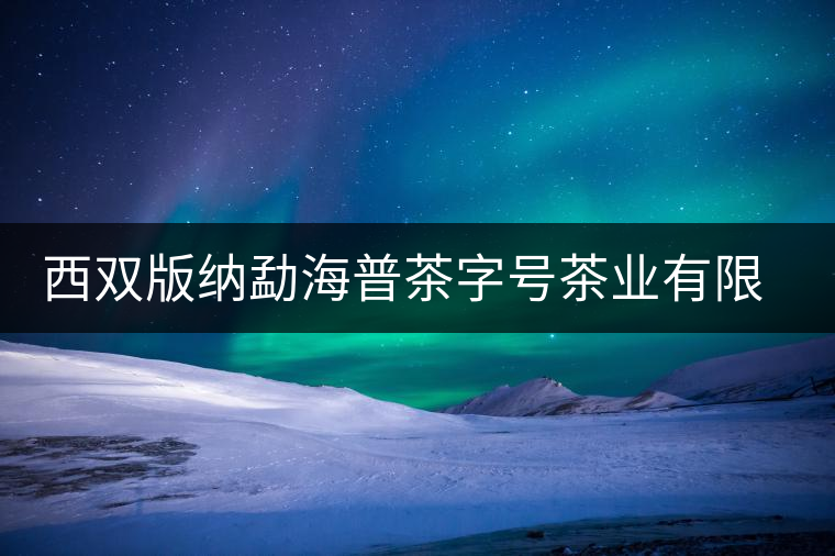 西雙版納勐海普茶字號茶業(yè)有限公司簡介