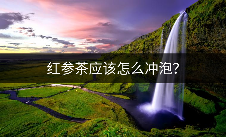 紅參茶應(yīng)該怎么沖泡？