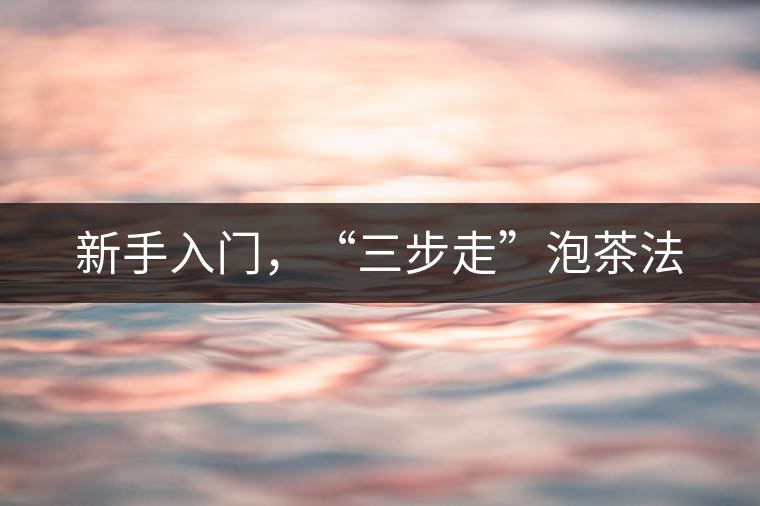 新手入門(mén)，“三步走”泡茶法
