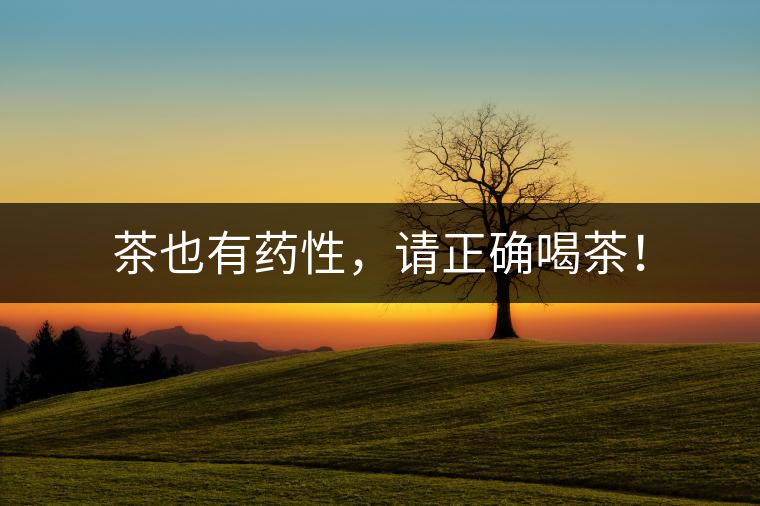 茶也有藥性，請正確喝茶！