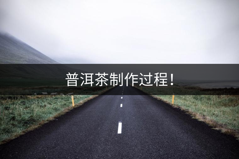 普洱茶制作過程！