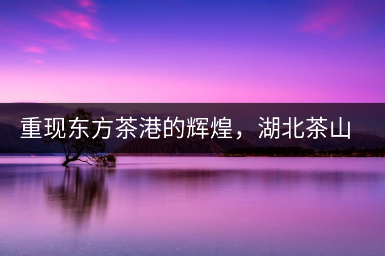 重現東方茶港的輝煌，湖北茶山分布介紹