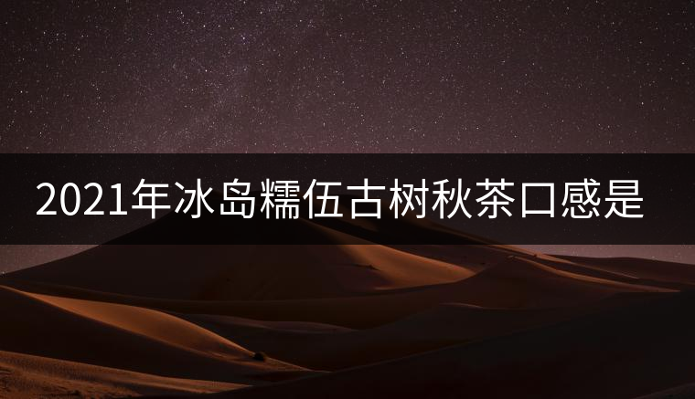 2021年冰島糯伍古樹秋茶口感是什么？
