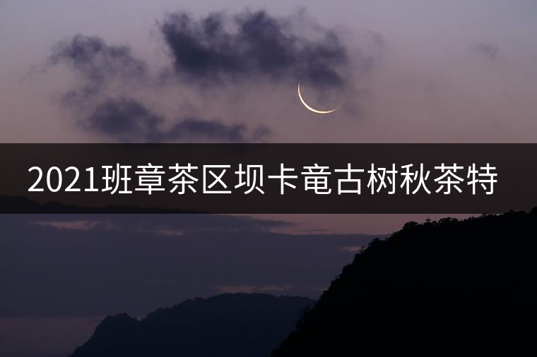 2021班章茶區(qū)壩卡竜古樹(shù)秋茶特點(diǎn)！