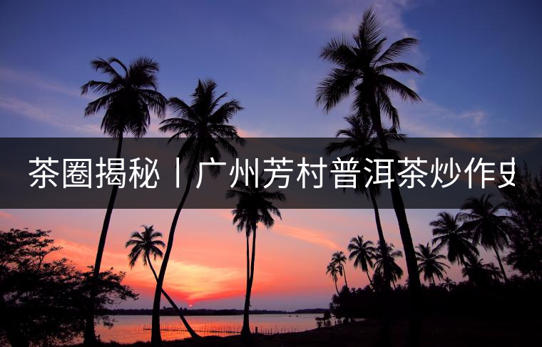 茶圈揭秘丨廣州芳村普洱茶炒作史全起底。