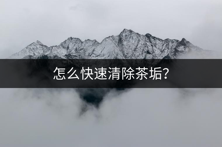 怎么快速清除茶垢？