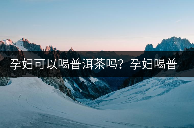 孕婦可以喝普洱茶嗎？孕婦喝普洱茶如何沖泡