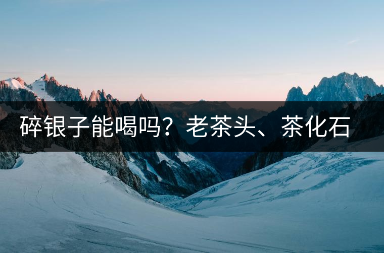 碎銀子能喝嗎？老茶頭、茶化石、碎銀子之間是什么關(guān)系？
