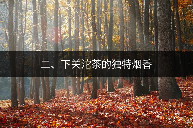 二、下關(guān)沱茶的獨特煙香