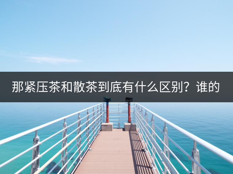 那緊壓茶和散茶到底有什么區(qū)別？誰(shuí)的品質(zhì)又更好呢
