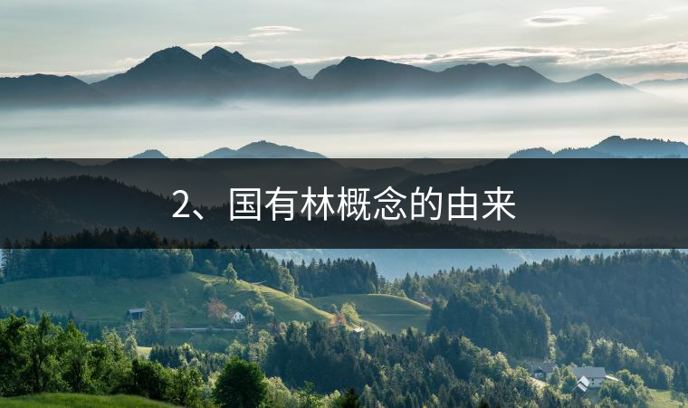 2、國有林概念的由來