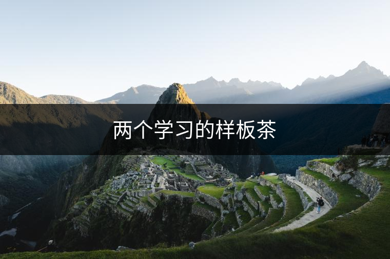 兩個學(xué)習(xí)的樣板茶