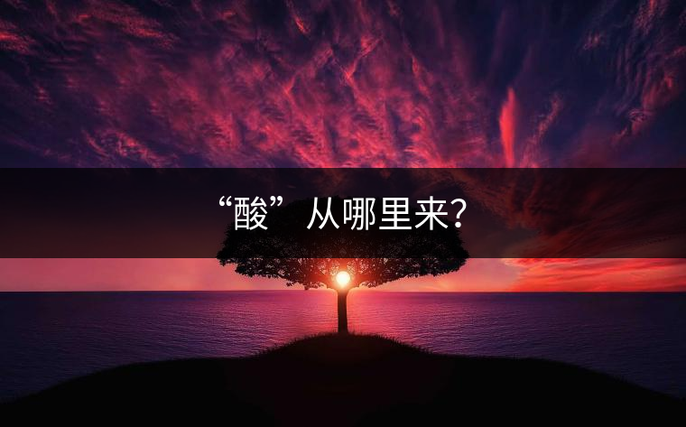 “酸”從哪里來(lái)？