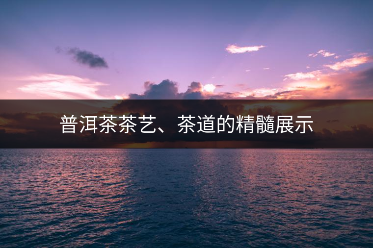 普洱茶茶藝、茶道的精髓展示